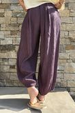 Cyril Crinkle Balloon Pant Merlot
